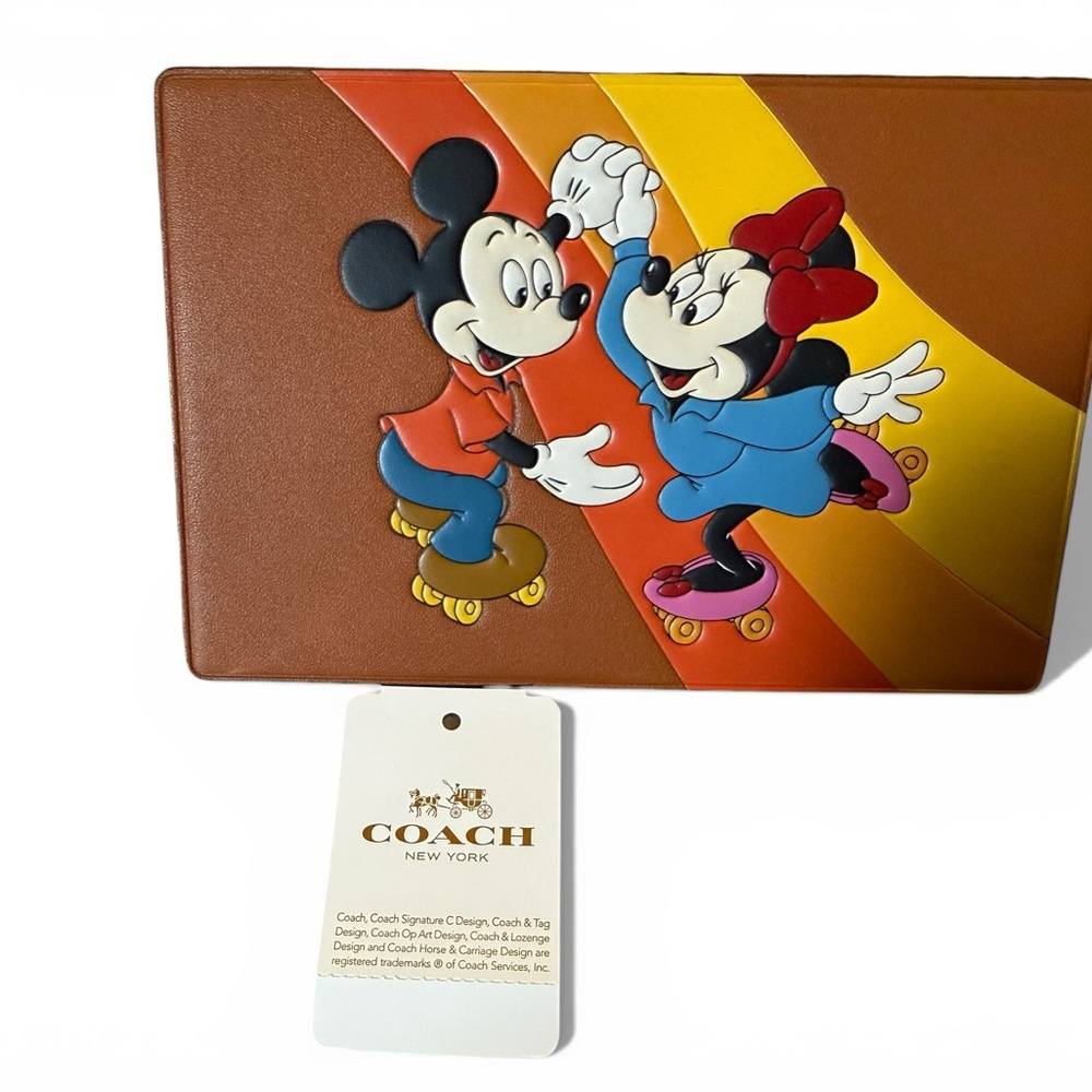 Coach × Disney Mickey & Minnie Mouse Collectible Postcard CQ813 L38